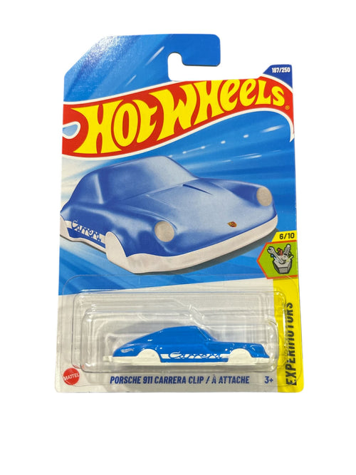 2025 Hot Wheels Experimotors - Porsche 911 Carrera Clip ( Key Ring)
