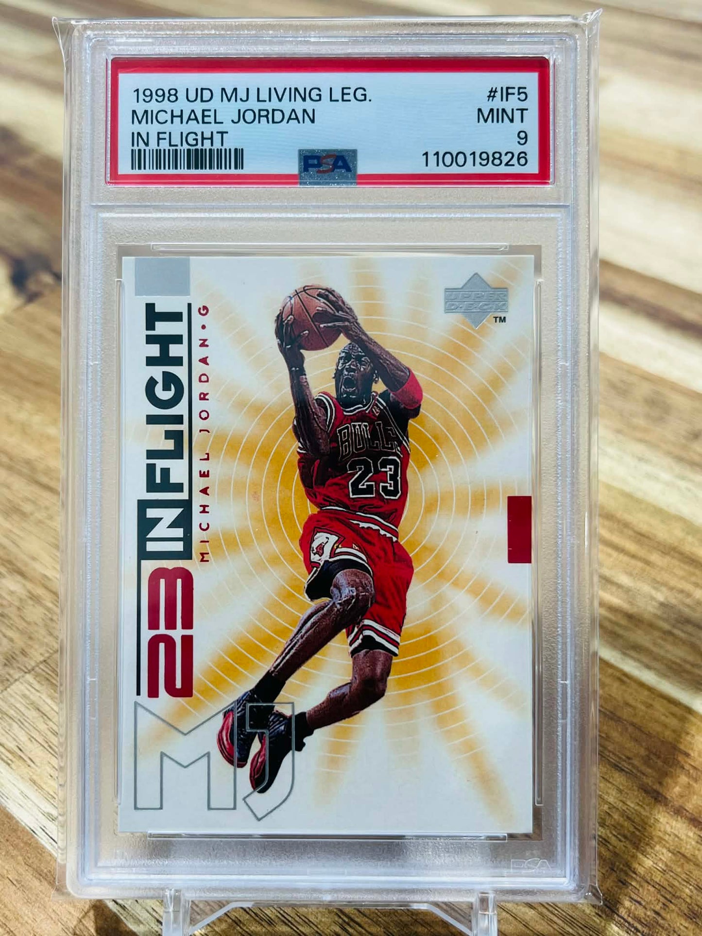 1998 Upper Deck In Flight Michael Jordan #IF5 - PSA Mint 9