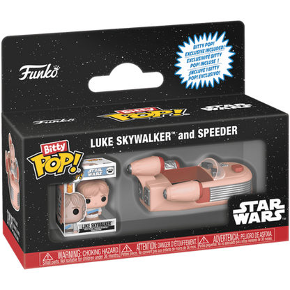 Star Wars - Luke Skywalker with Speeder Bitty Pop! Rides Vinyl Figure