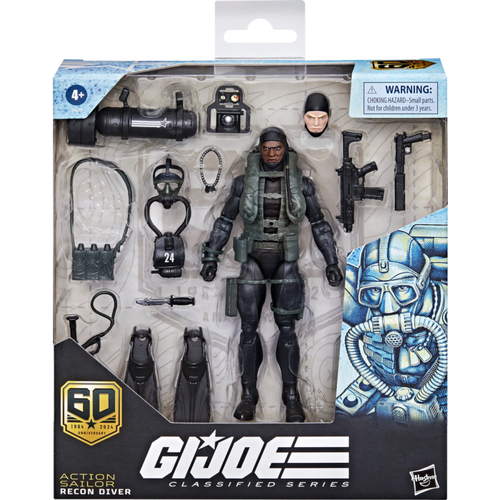 G.I. Joe - Action Sailor Recon Diver 60th Anniversary Classified Series Deluxe 6" Scale Action Figure