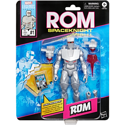 Rom: Spaceknight - Rom with Mini Comic Book Retro Marvel Legends 6" Scale Action Figure
