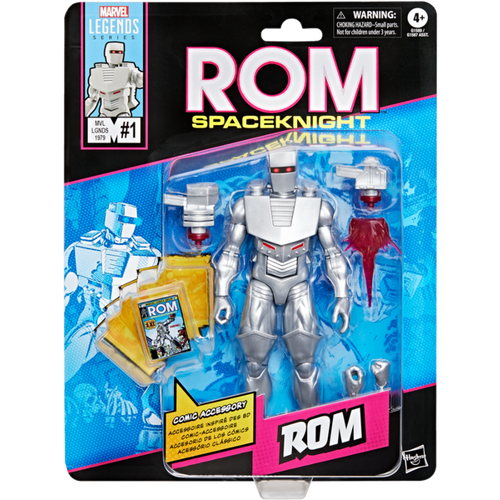 Rom: Spaceknight - Rom with Mini Comic Book Retro Marvel Legends 6" Scale Action Figure