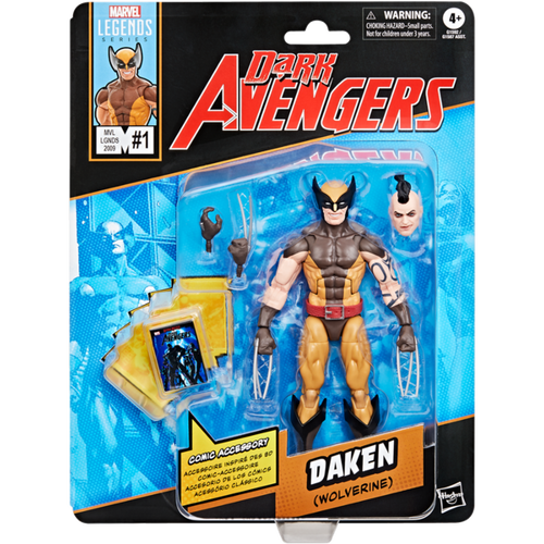 Dark Avengers - Daken (Wolverine) with Mini Comic Book Retro Marvel Legends 6" Scale Action Figure