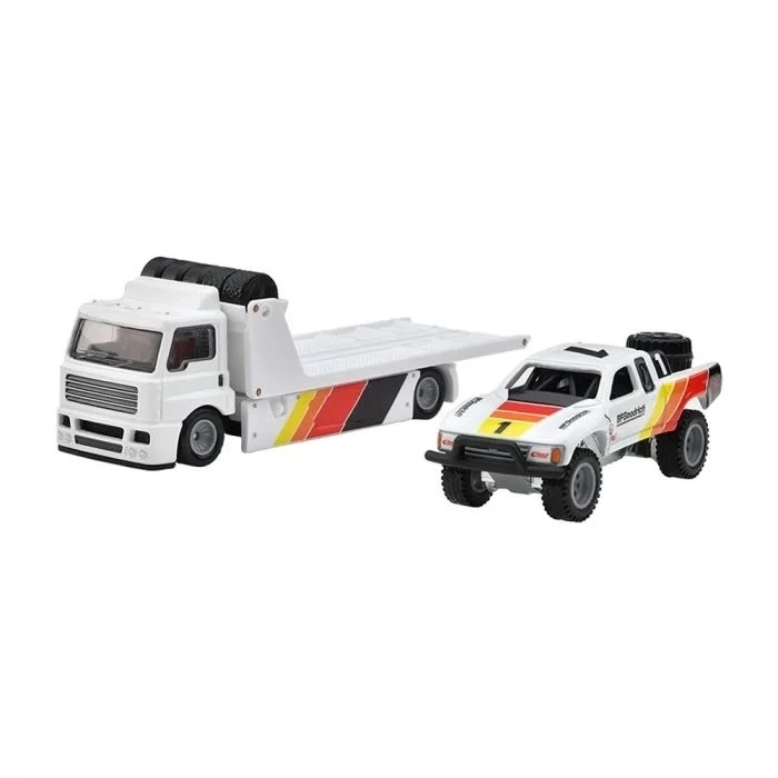 Hot Wheels Car Culture Team Transport - Toyota Off-Road Truck & Fleet Street