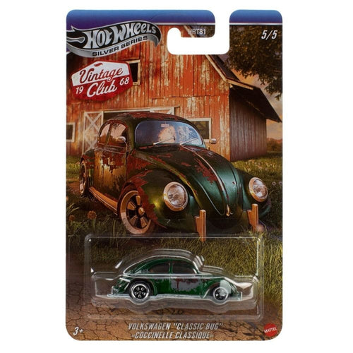Hot Wheels Silver Series Vintage Club 1968 Volkswagen Classic Bug Chase