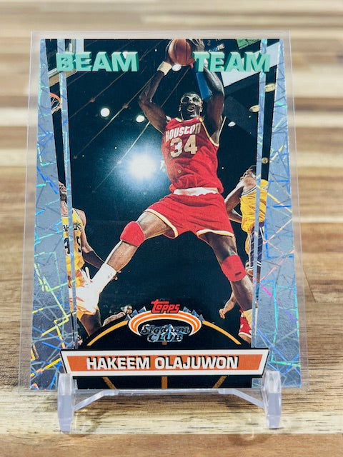 1993 Topps Stadium Club - Hakeem Olajuwon - Beam Team  #16