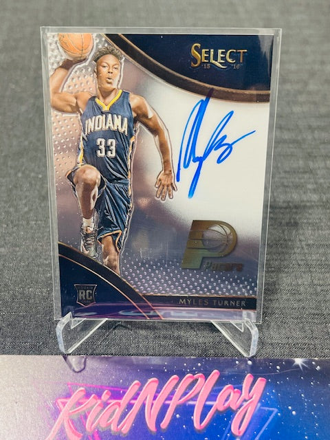 2015 PANINI SELECT - MYLES TURNER - ON CARD AUTO /199