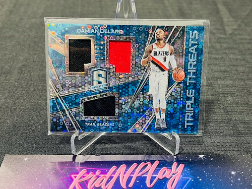 2017 PANINI SPECTRA - TRIPLE THREATS - DAMIAN LILLARD /49