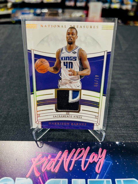2019 NATIONAL TREASURES - HARRISON BARNES - GAME WORN PATCH /10