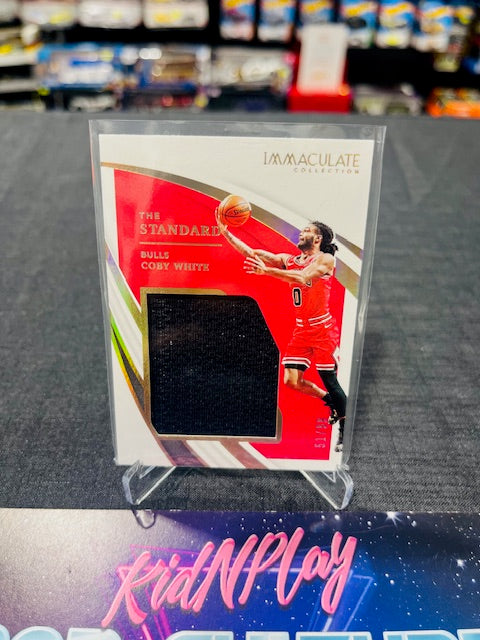 2020 PANINI IMMACULATE - COBY WHITE - GAME WORN PATCH /99