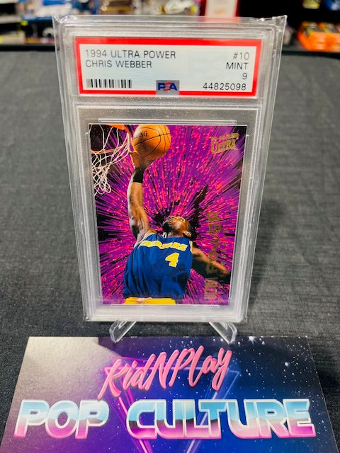 1994 ULTRA POWER CHRIS WEBBER - PSA MINT 9
