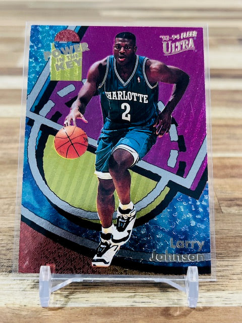 1993 Fleer Ultra #1 - Larry Johnson - Power In The Key
