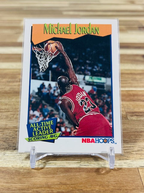 1991 NBA Hoops #536 - Michael Jordan - All-Time Active Leader