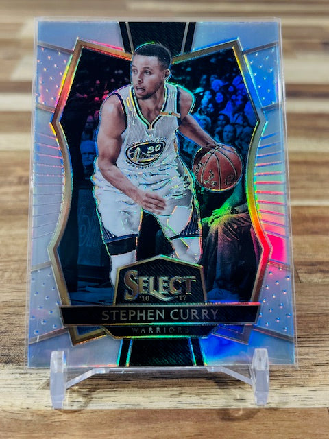 2016 Panini Select #161 - Stephen Curry - Silver Prizm