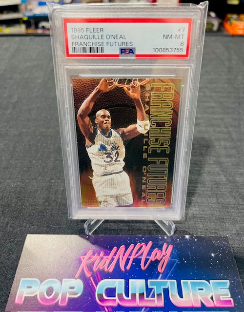 1995 FLEER FRANCHISE FUTURES - SHAQUILLE O'NEAL - PSA NM 8