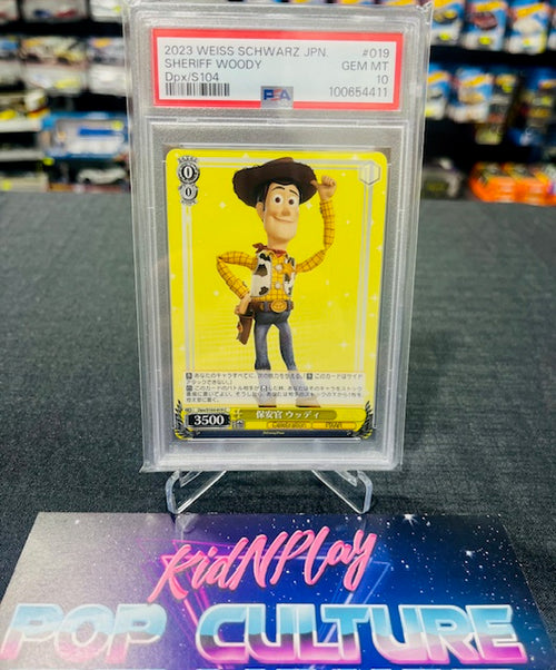 2023 DISNEY Weiss Schwarz Japanese #019 - Sheriff Woody - PSA GEM MINT 10