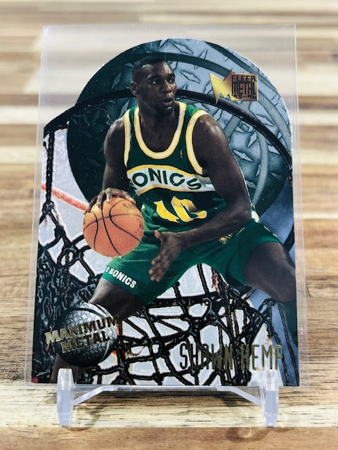 1995 Fleer Metal #5 - Shawn Kemp - Maximum Metal Die Cut