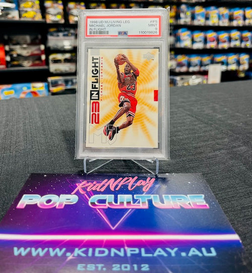 1998 UD MJ Living Legends #IF5  - Michael Jordan - IN FLIGHT - PSA Mint 9