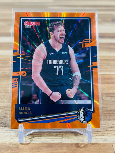 2020 Panini Donruss - Luka Doncic - Orange Laser