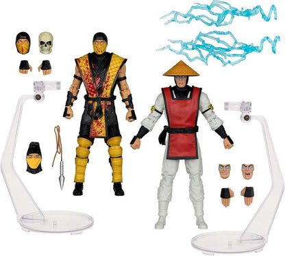 Mortal Kombat Klassic Scorpion vs Raiden 7" Action Figure 2 Pack