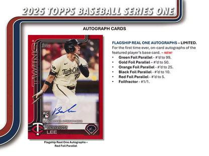 2025 Topps Series 1 MLB Baseball 7-Pack Blaster Box