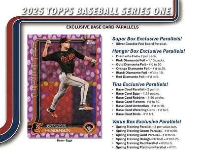 2025 Topps Series 1 MLB Baseball 7-Pack Blaster Box