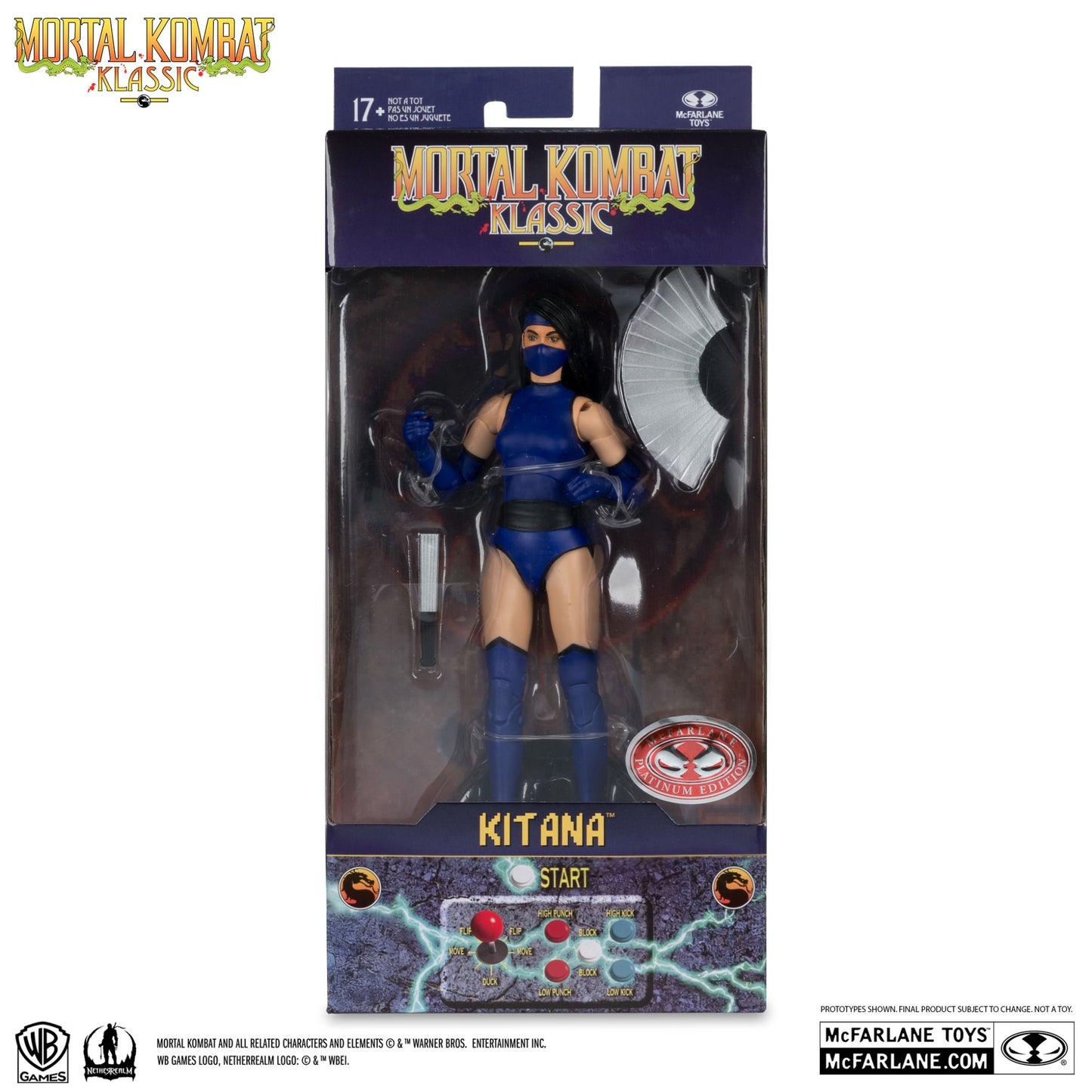 Mortal Kombat Klassic Kitana Red Platinum Edition 7" Action Figure