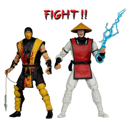 Mortal Kombat Klassic Scorpion vs Raiden 7" Action Figure 2 Pack