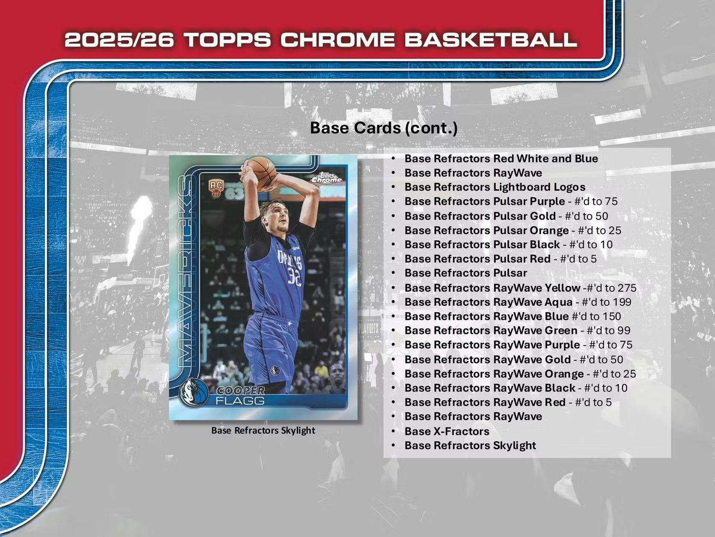 2025-26 Topps Chrome Basketball Mega Box (Pre Order) Dec-25-Jan 26)
