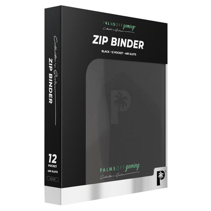 Palms Off Gaming Collector's Series 12 Pocket Zip Binder (Black)