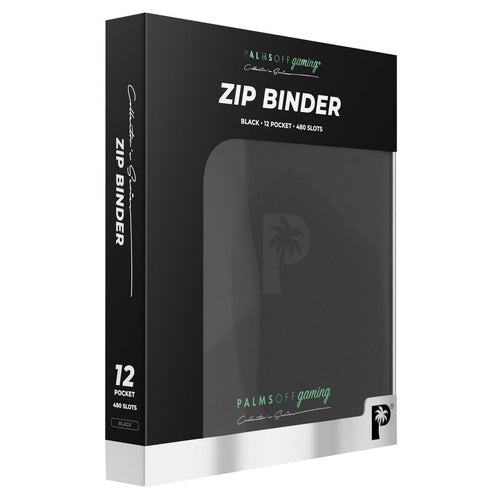 Palms Off Gaming Collector's Series 12 Pocket Zip Binder (Black)