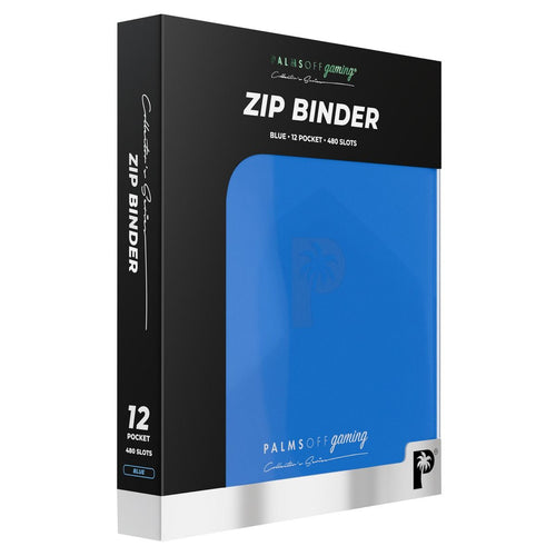 Palms Off Gaming Collector's Series 12 Pocket Zip Binder (Blue)