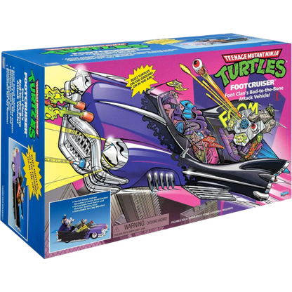 Teenage Mutant Ninja Turtles - Classic FootCruiser Retro Rotocast 4.5" Scale Action Figure Vehicle