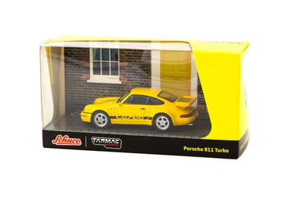 1:64 Porsche 911 Turbo - Yellow  - Tarmac Works x Schuco