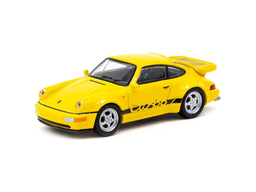 1:64 Porsche 911 Turbo - Yellow  - Tarmac Works x Schuco