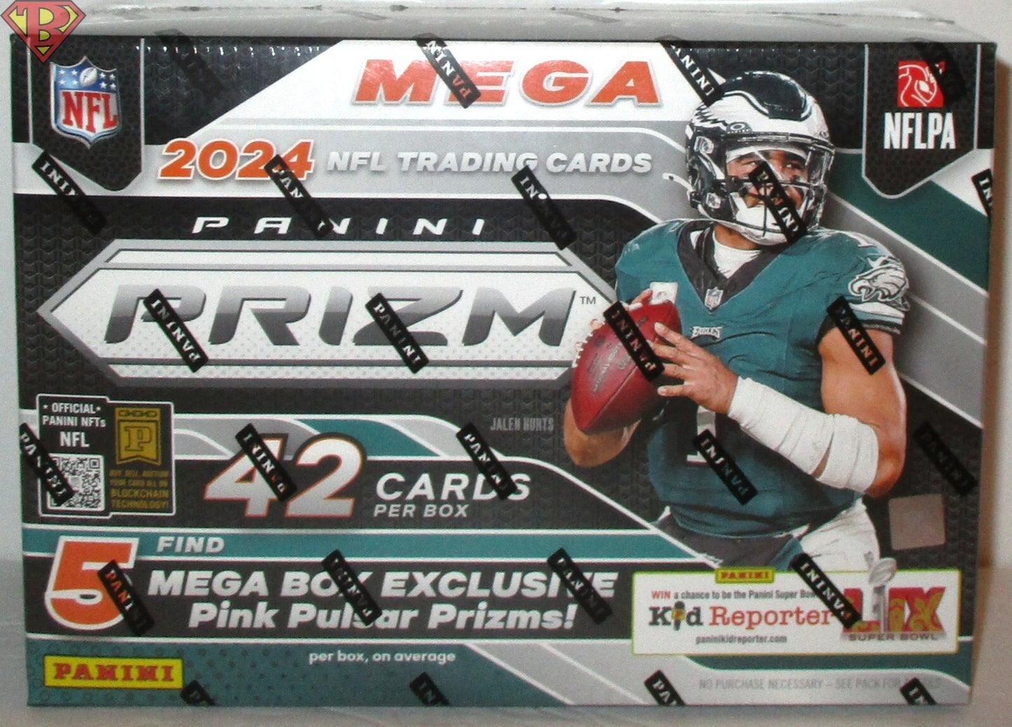 2024 Panini Prizm NFL Football Mega Box 42 Cards Pink Pulsar