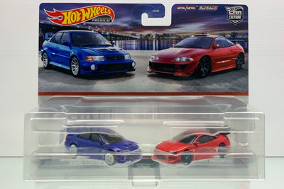 Hot Wheels Car Culture Twin Mitsubishi Lancer Evolution VI 95 Mitsubishi Eclipse