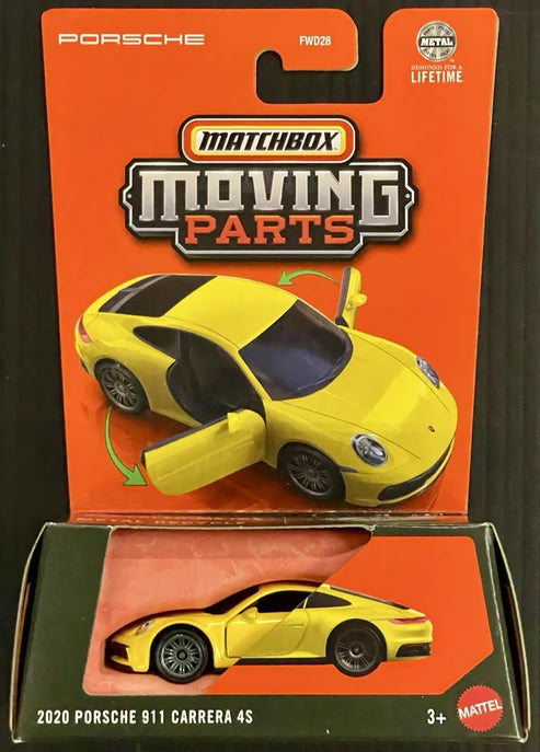 Matchbox - Moving Parts - 2020 Porsche 911 Carrera 4S