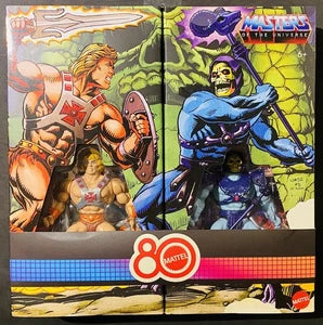 Masters of the Universe Origins Mattel 80th Anniversary Retro Punching He-Man and Skeletor