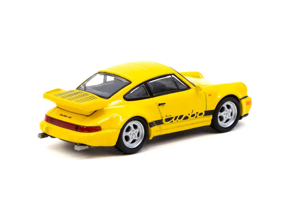 1:64 Porsche 911 Turbo - Yellow  - Tarmac Works x Schuco