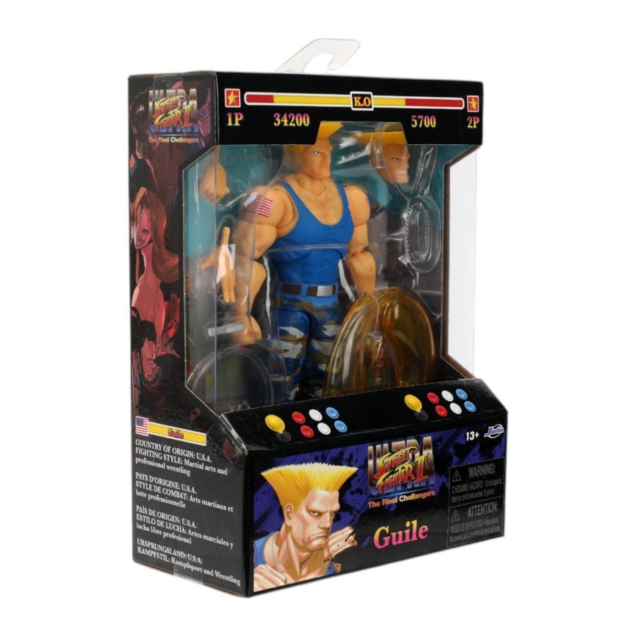 Street Fighter II The Final Challengers Guile (Player 2) 6" Action Figure