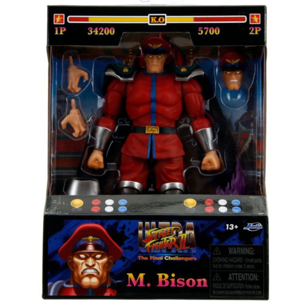 Street Fighter 2 M. Bison 6" Action Figure