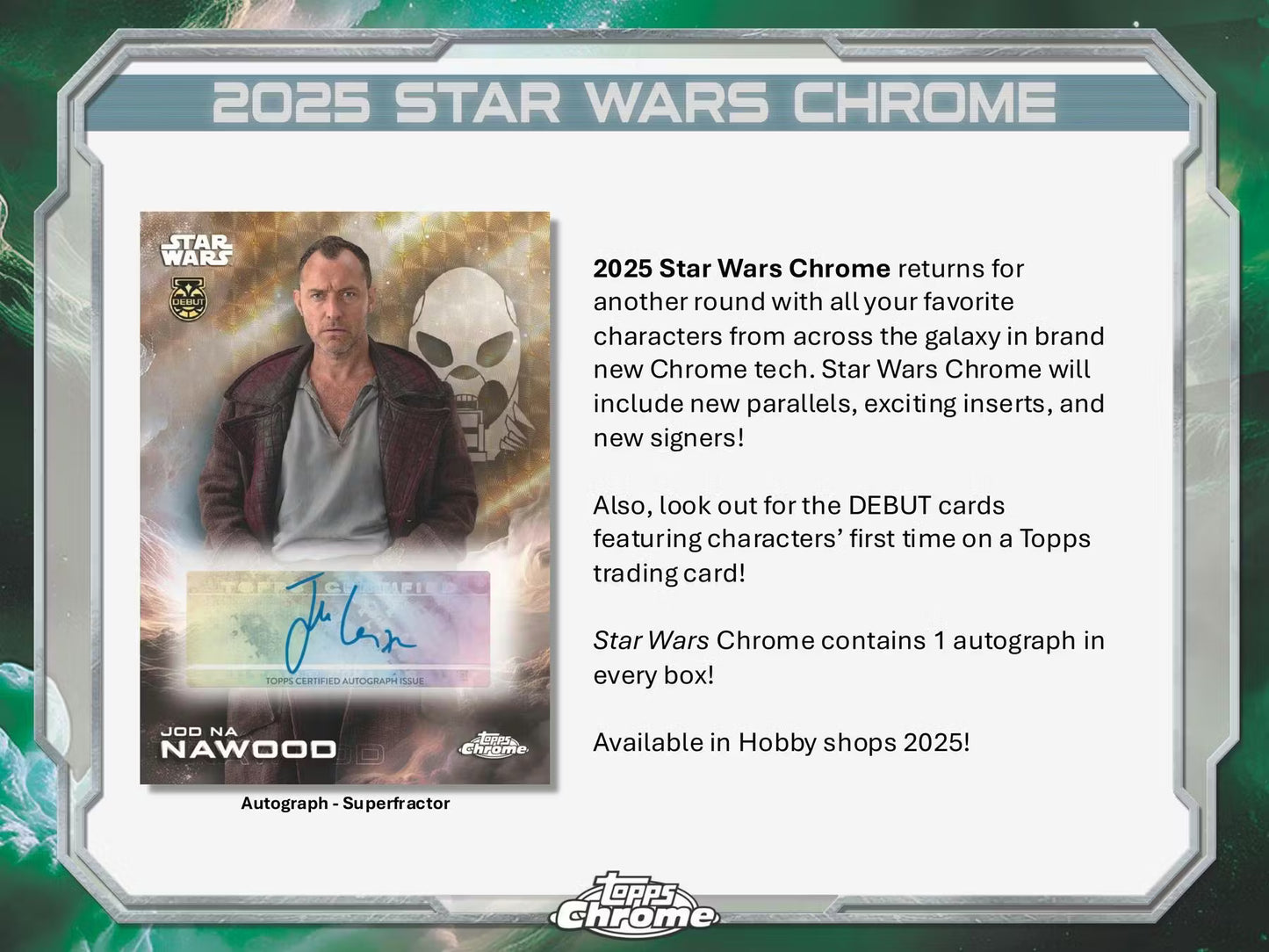 2025 Star Wars Topps Chrome Hobby Box