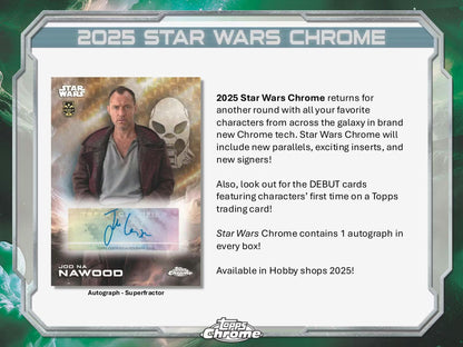 2025 Star Wars Topps Chrome Hobby Box