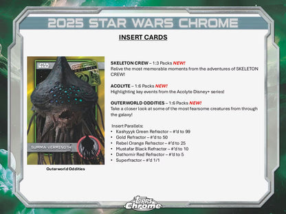 2025 Star Wars Topps Chrome Hobby Box