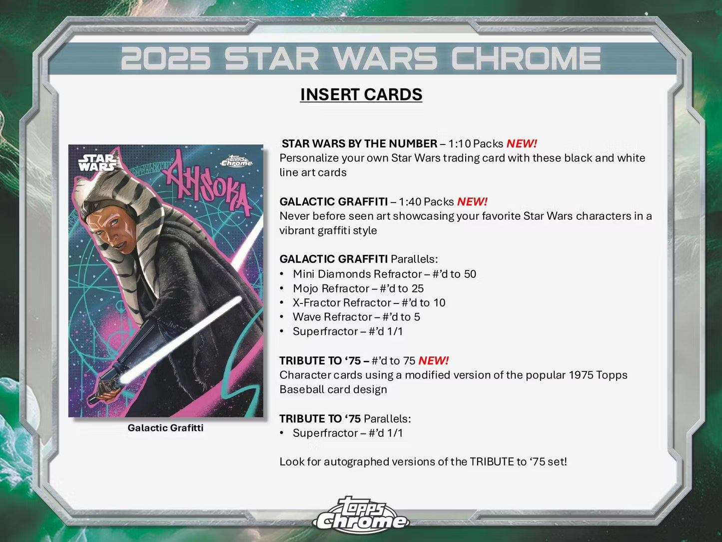 2025 Star Wars Topps Chrome Hobby Box