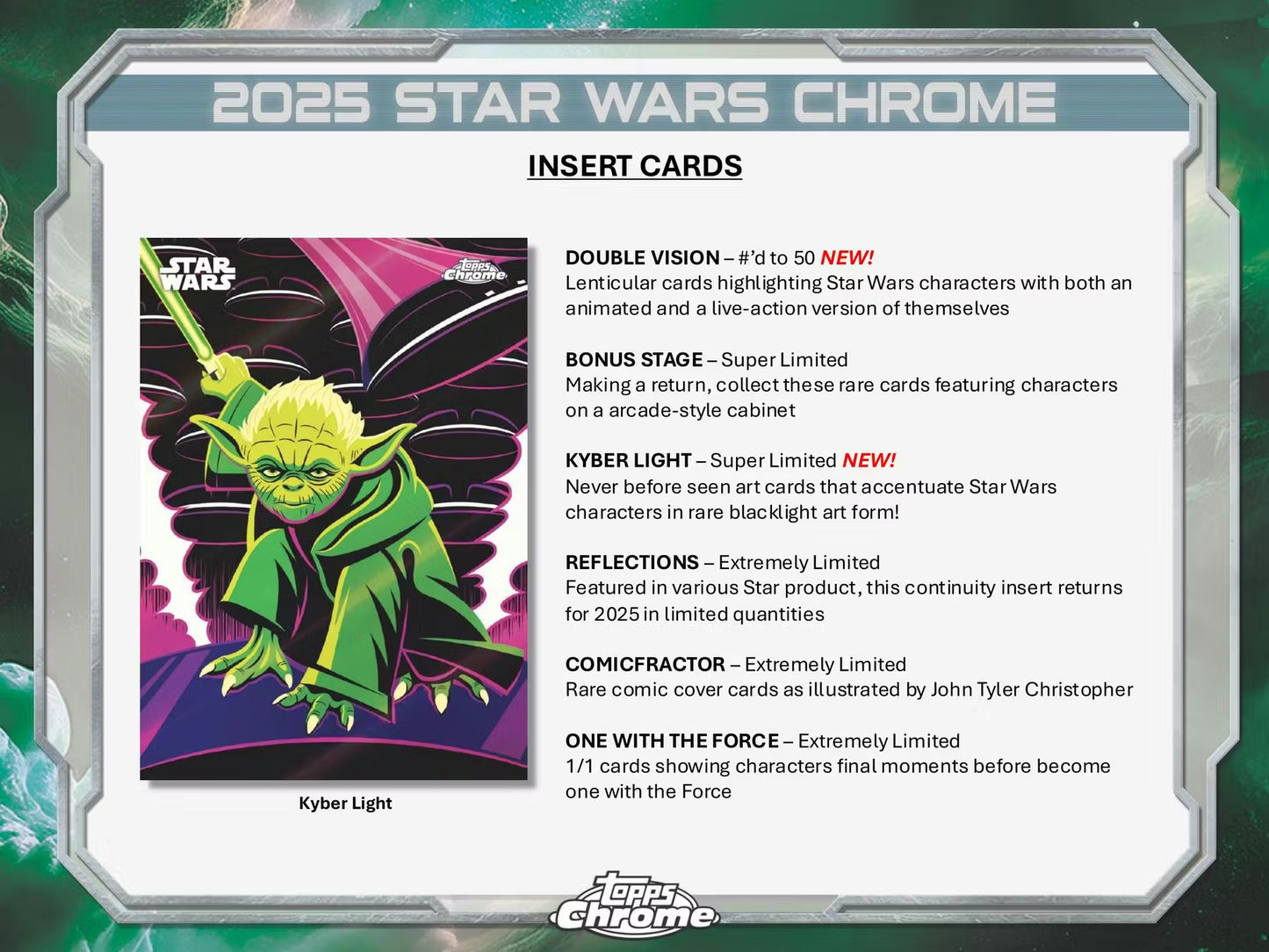 2025 Star Wars Topps Chrome Hobby Box