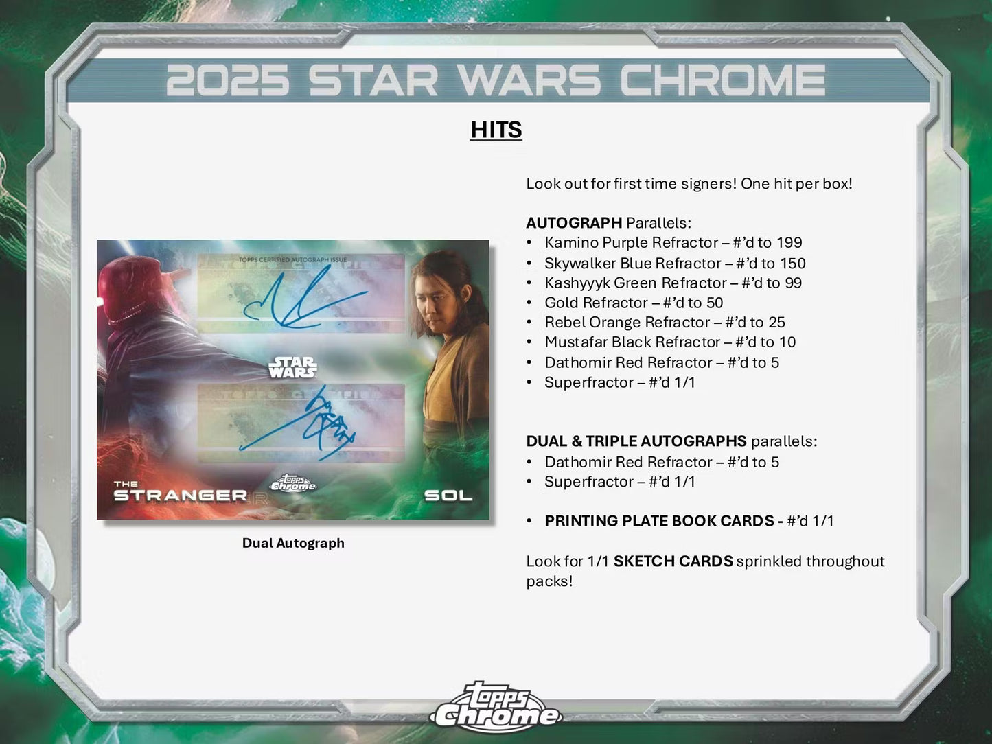 2025 Star Wars Topps Chrome Hobby Box
