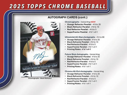 Topps 2025 Chrome MLB Baseball Value Blaster Box