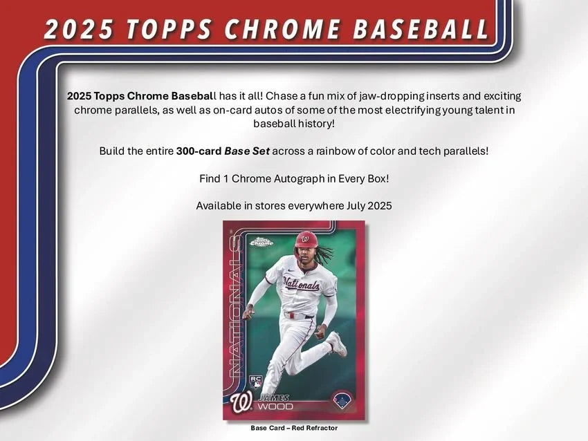 Topps 2025 Chrome MLB Baseball Value Blaster Box
